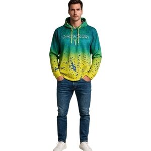 Gradient Green and Yellow Hoodie